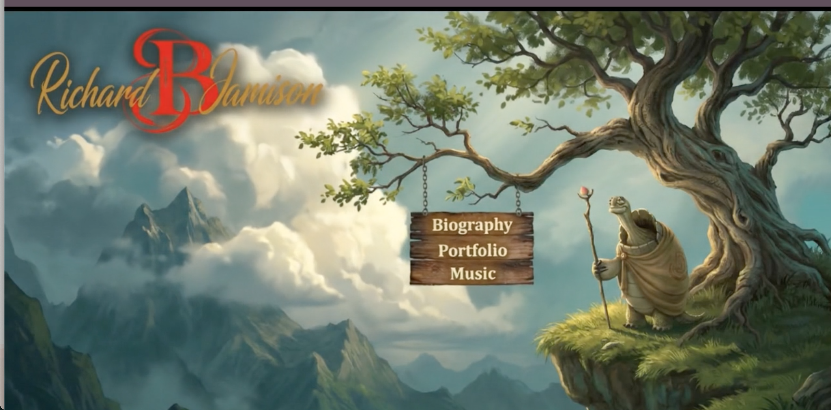 Richard B Jamison portfolio homepage screenshot